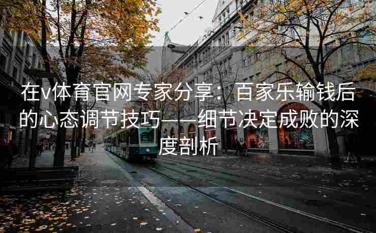 在v体育官网专家分享:百家乐输钱后的心态调节技巧——细节决定成败的深度剖析