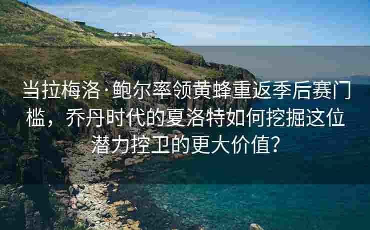 当拉梅洛·鲍尔率领黄蜂重返季后赛门槛,乔丹时代的夏洛特如何挖掘这位潜力控卫的更大价值?